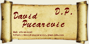 David Pucarević vizit kartica